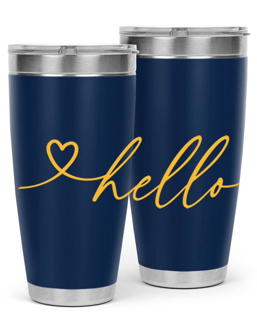 Hello heart183#- spring- Tumbler