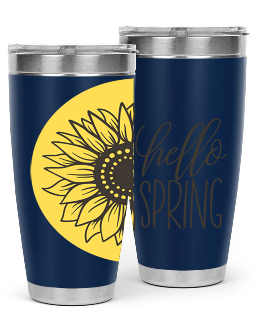 Hello spring half sunflower199#- spring- Tumbler