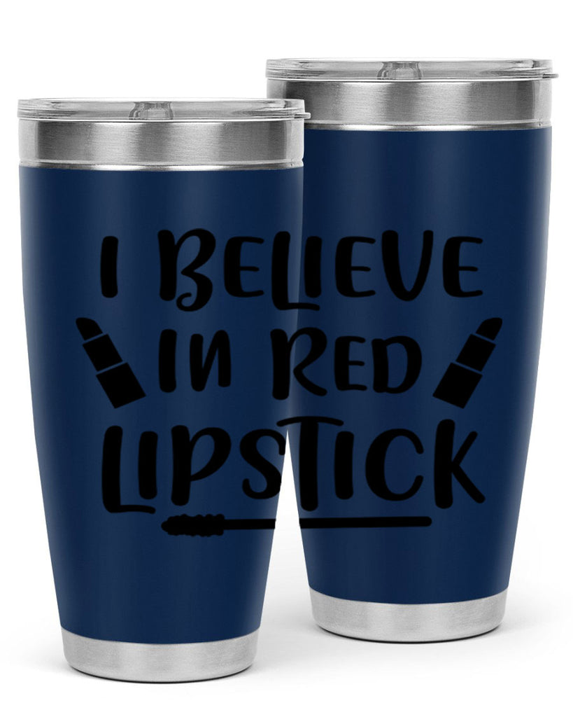 I Believe In Red Lipstick 104#- fashion- Cotton Tank