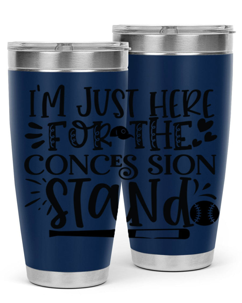 Im Just Here For the Conces sion stand 2072#- baseball- Tumbler