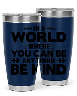In a world Style 48#- autism- Tumbler
