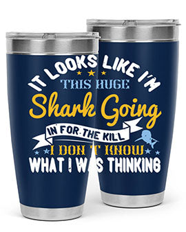 It looks like I’m this huge shark going in for the kill…I don’t know what I was thinking Style 60#- shark  fish- Tumbler