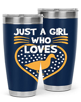 Just A Girl Who Loves Duck Style 34#- duck- Tumbler