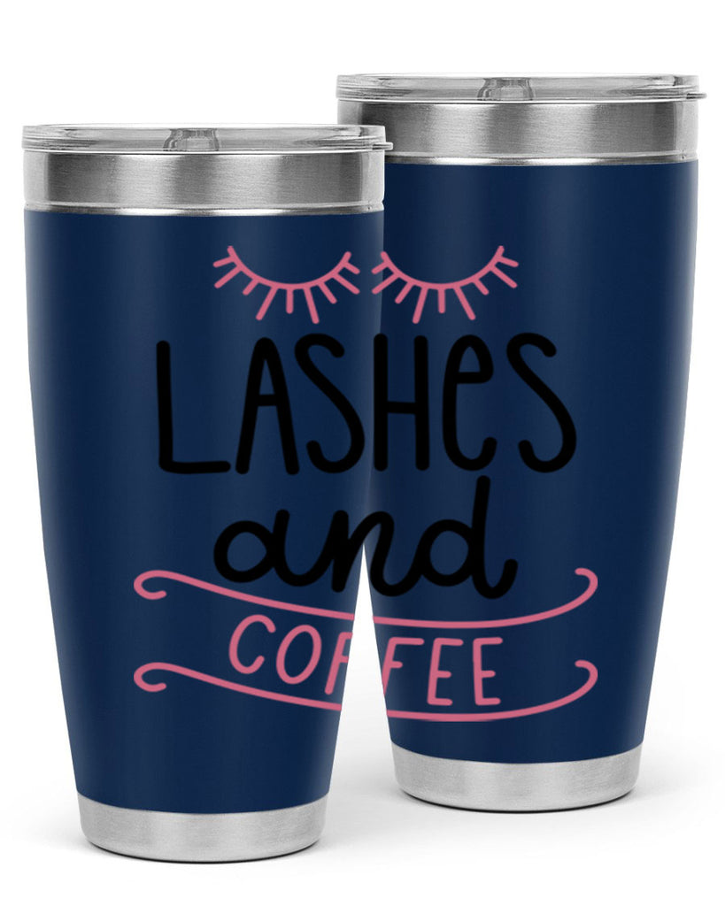 Lashes and Coffee Style 68#- make up- Tumbler