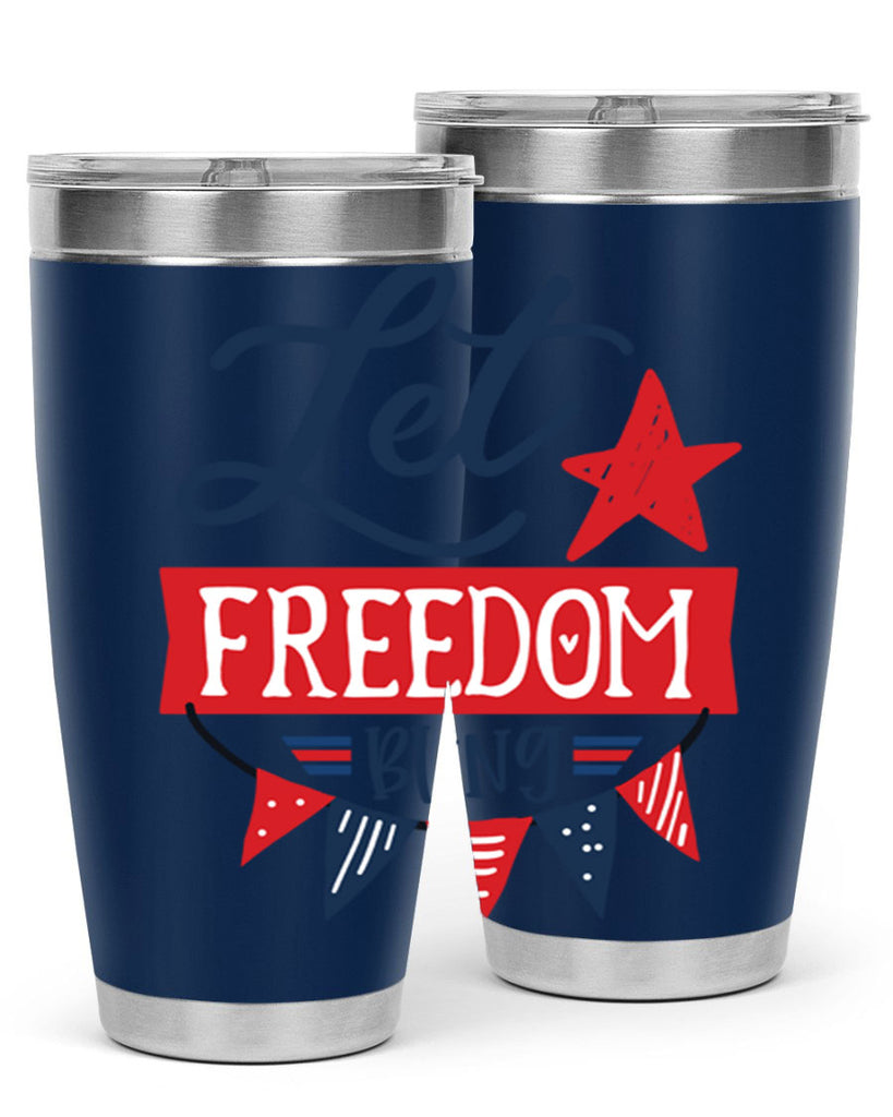 Let freedom bling Style 78#- Fourt Of July- Tumbler