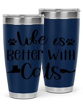 Life Is Better With A Cats Style 99#- cat- Tumbler