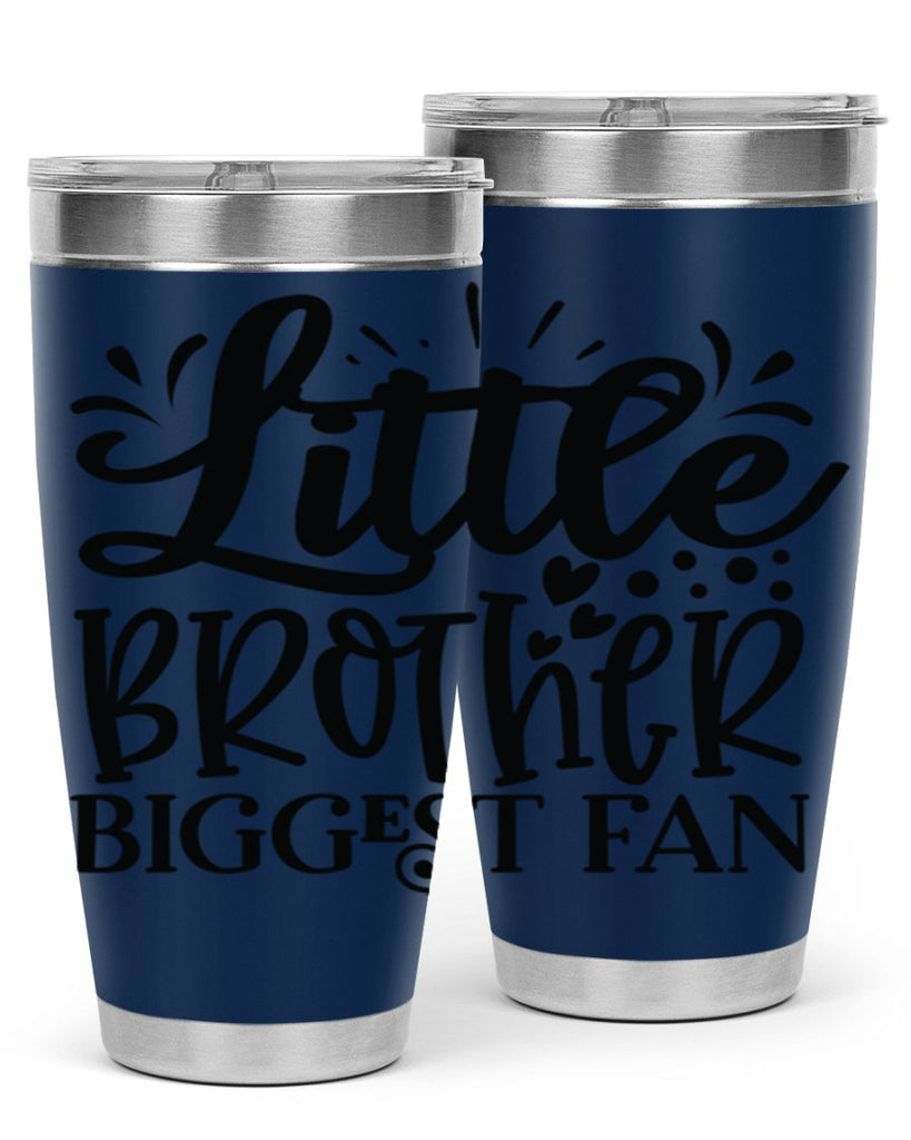 Little Brother Biggest Fan 2056#- baseball- Tumbler