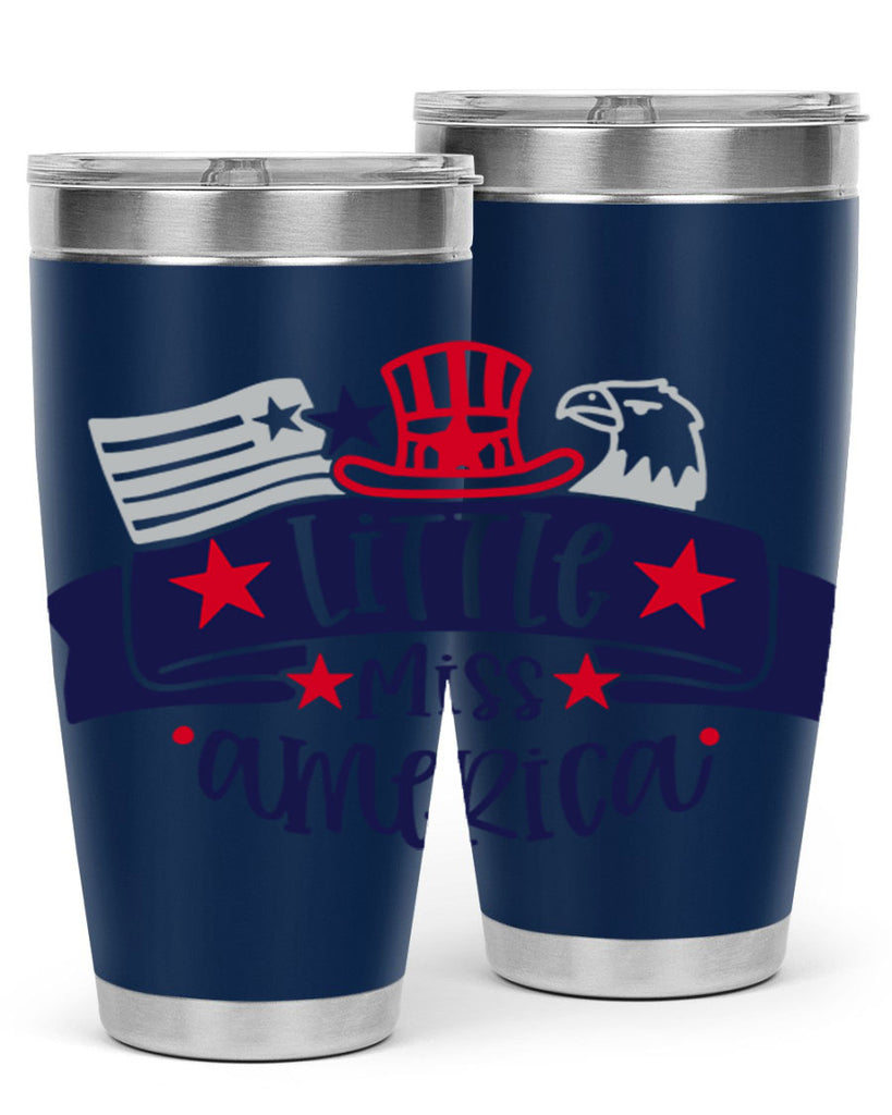 Little Miss America Style 162#- Fourt Of July- Tumbler