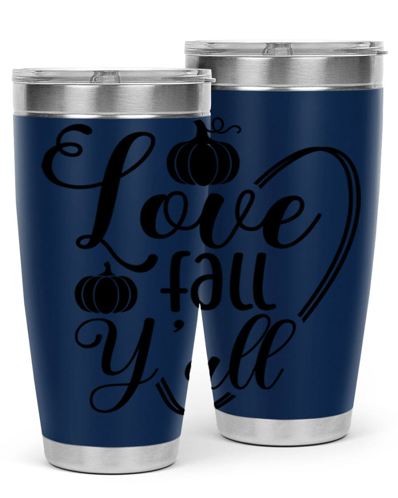 Love Fall Yall 412#- fall- Tumbler