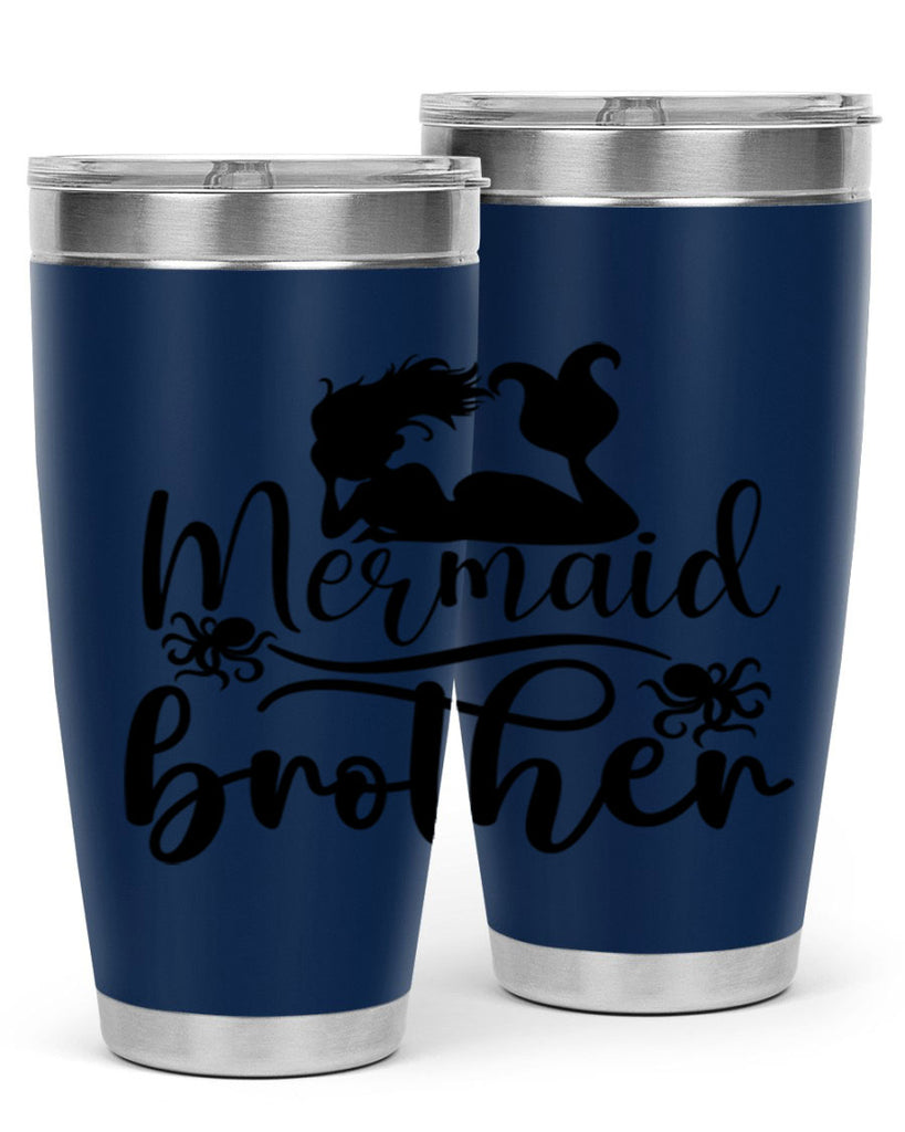 Mermaid Brother 355#- mermaid- Tumbler