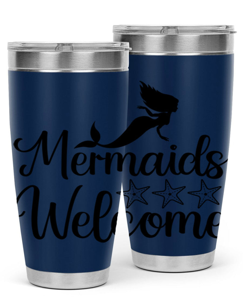 Mermaids welcome 498#- mermaid- Tumbler