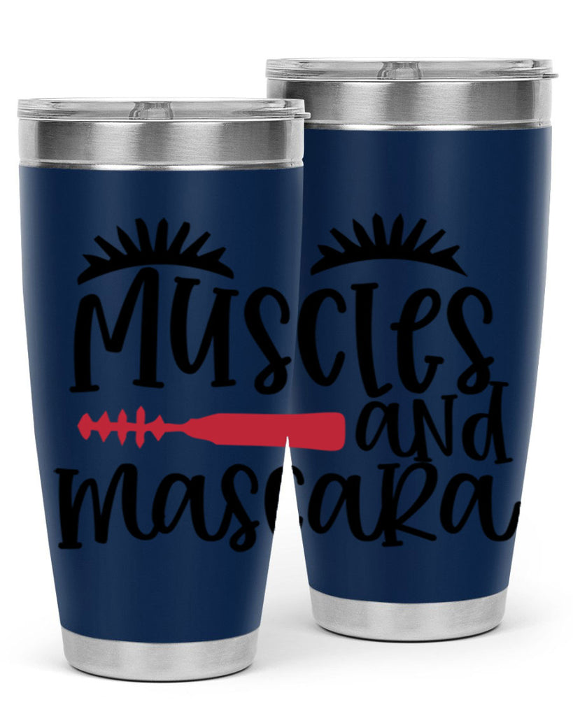 Muscles and mascara design Style 221#- make up- Tumbler