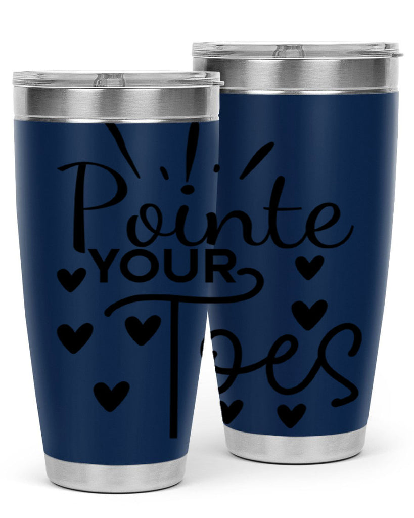 Pointe Your Toes 73#- ballet- Tumbler