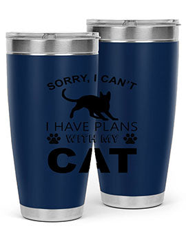 Sorry I Cant Style 116#- cat- Tumbler