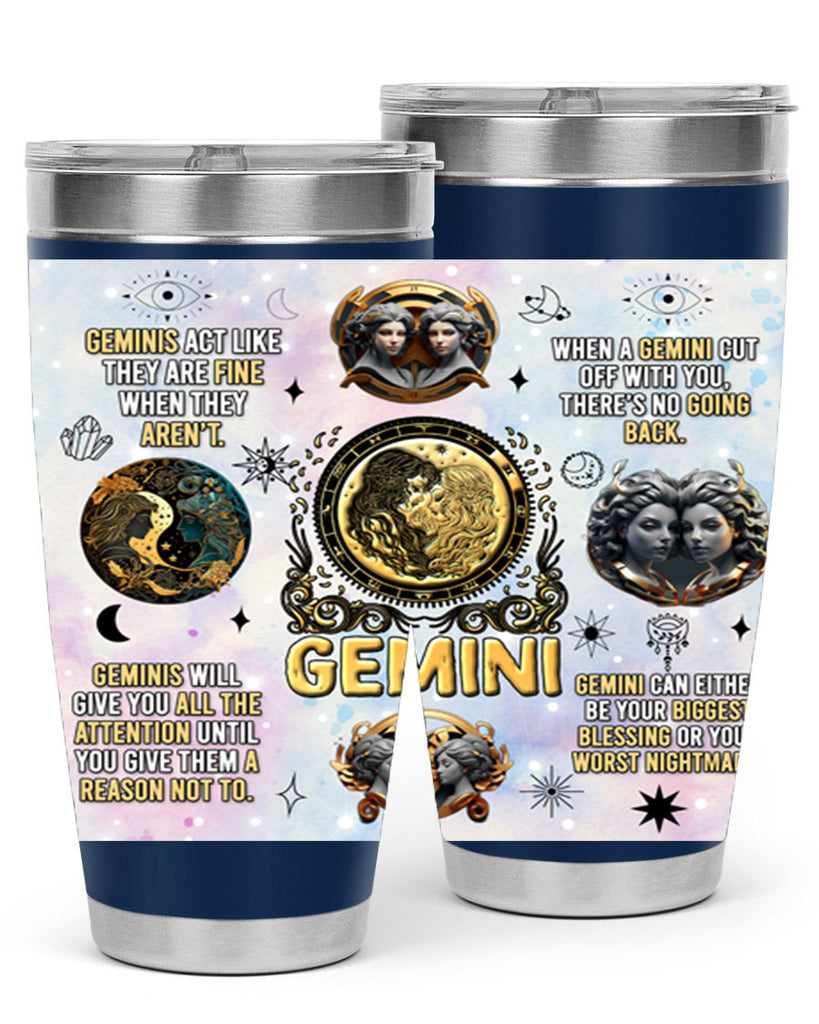 StraightGemini 472#- zodiac- Tumbler