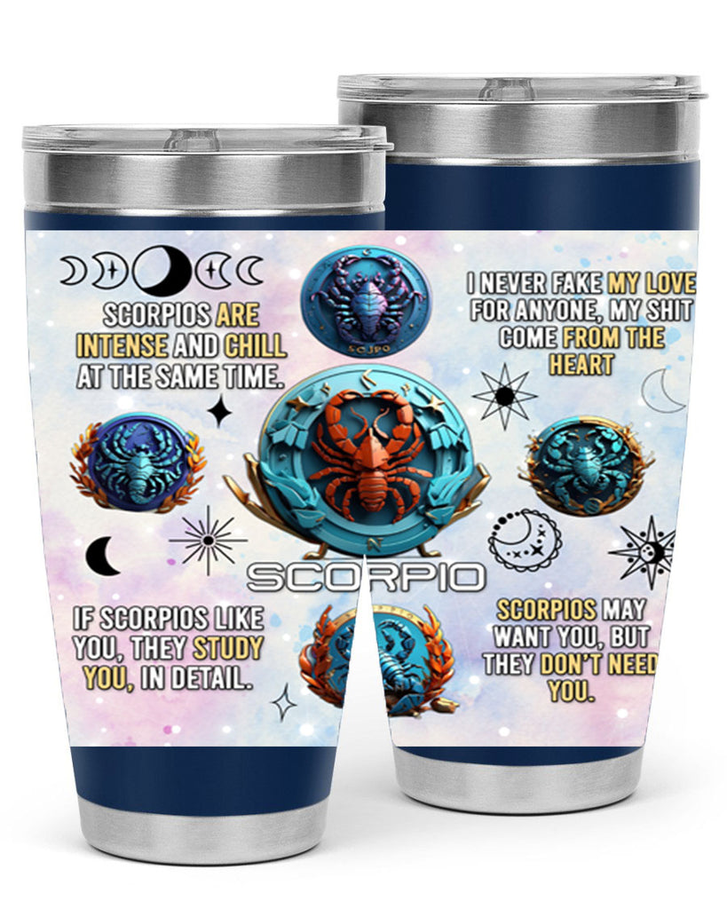 Straightscorpio 477#- zodiac- Tumbler