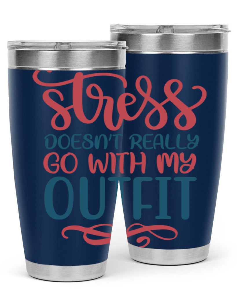 Stress Doesnt Really Go With My Outfit 151#- fashion- Cotton Tank