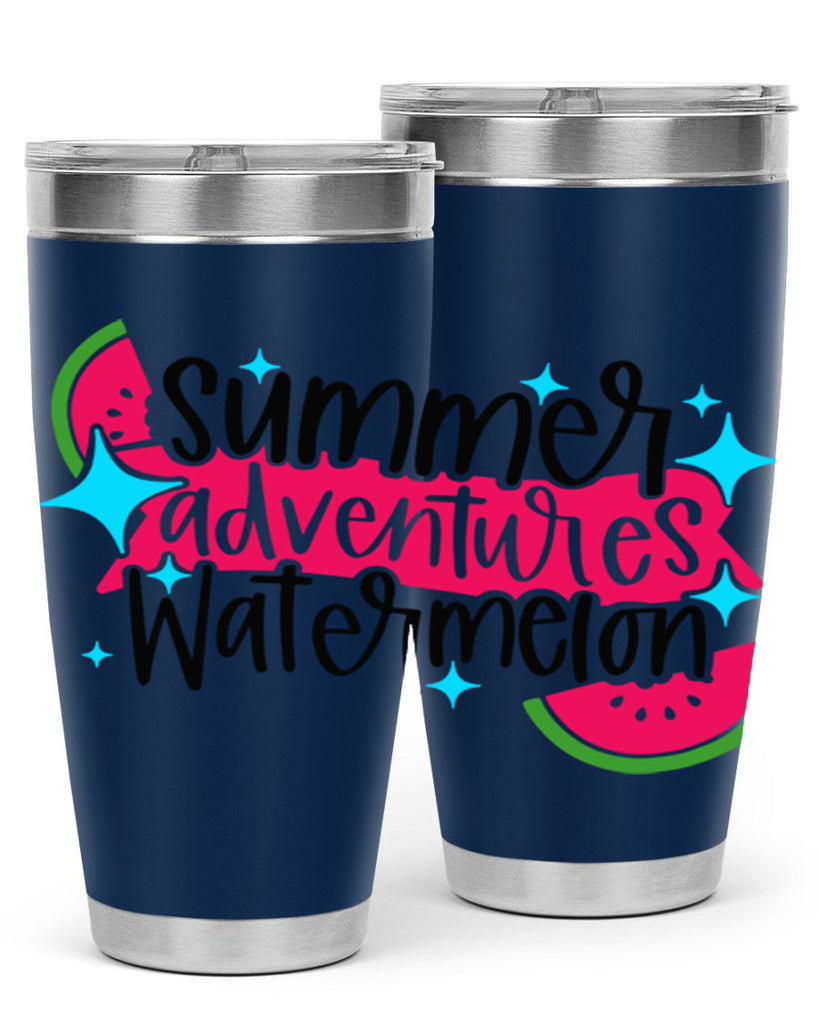 Summer Adventures Watermelon Style 23#- summer- Tumbler