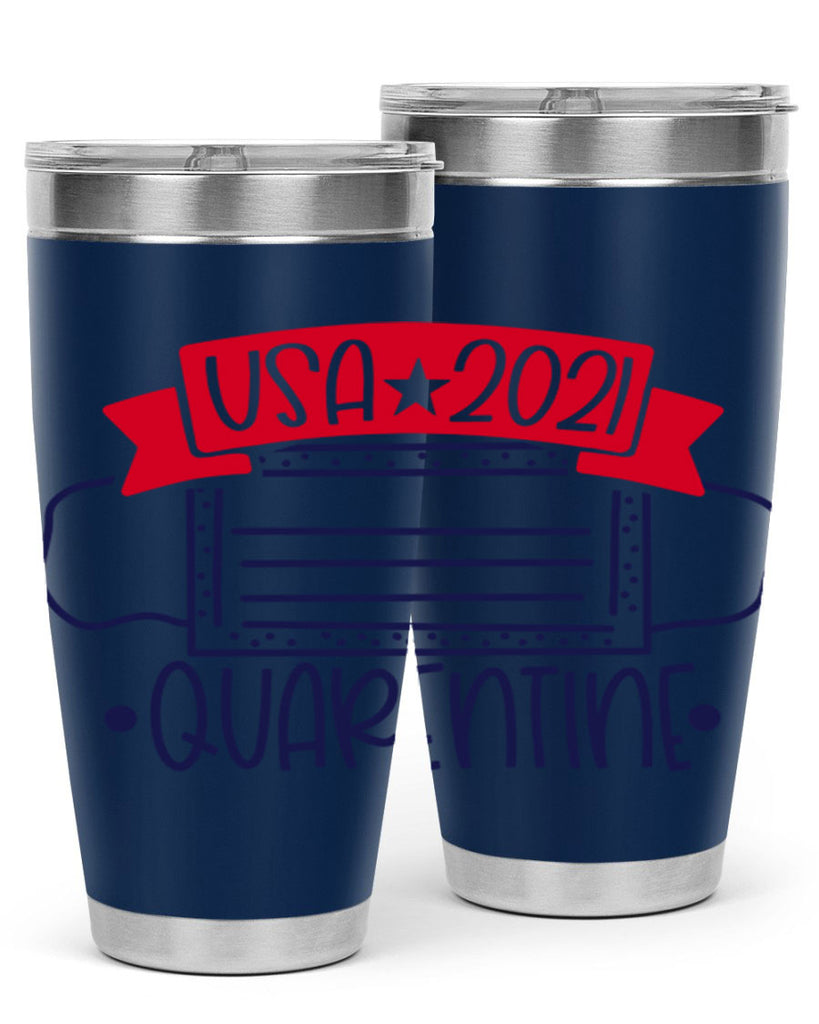 USA Quarentine Style 183#- Fourt Of July- Tumbler
