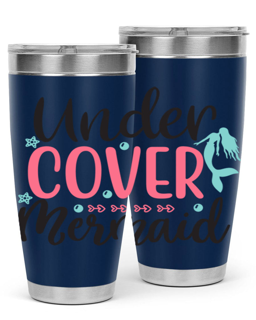 Undercover Mermaid 656#- mermaid- Tumbler