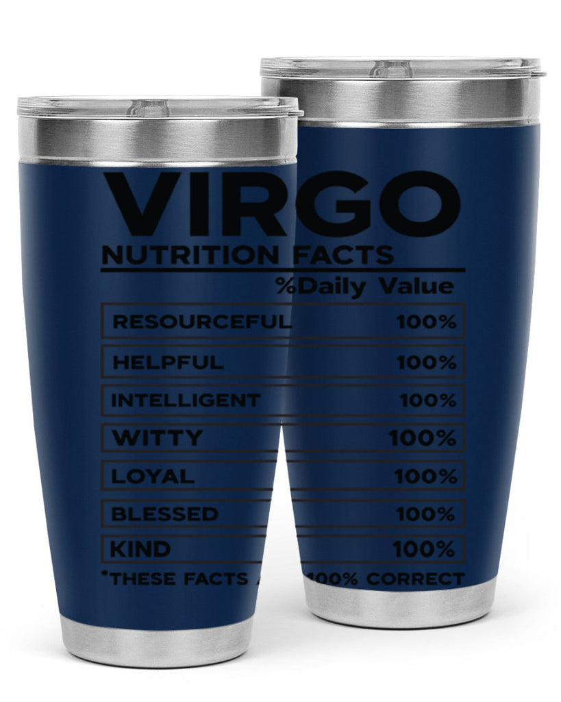 Virgo Nutrition Facts 530#- zodiac- Tumbler