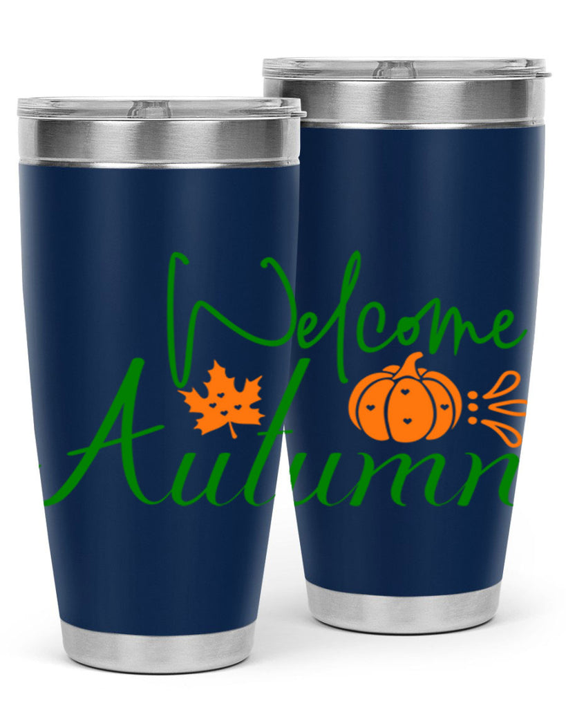 Welcome Autumn 627#- fall- Tumbler