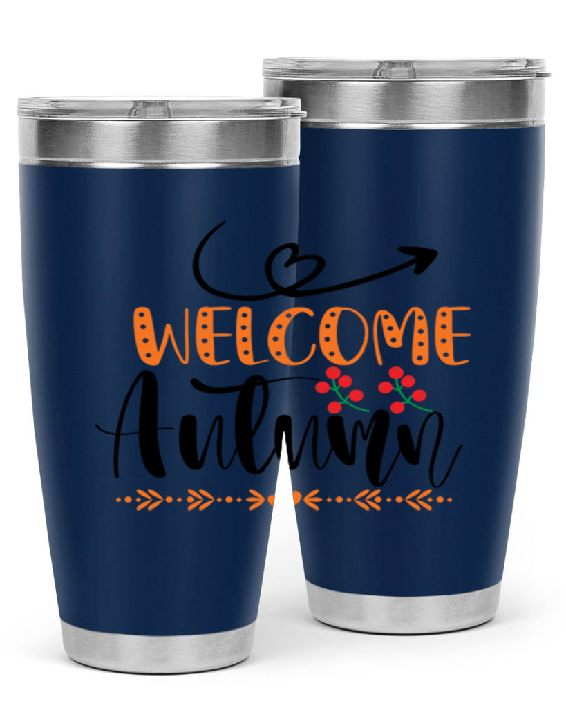 Welcome Autumn 628#- fall- Tumbler