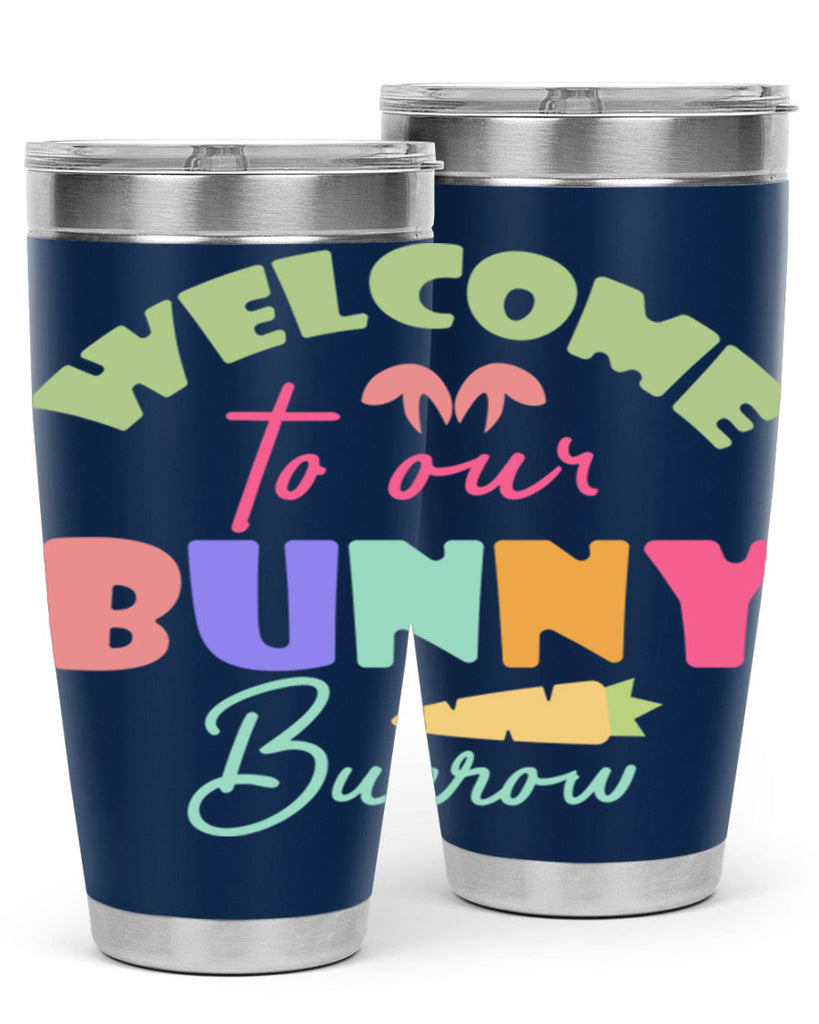 Welcome to our bunny burrow588#- spring- Tumbler