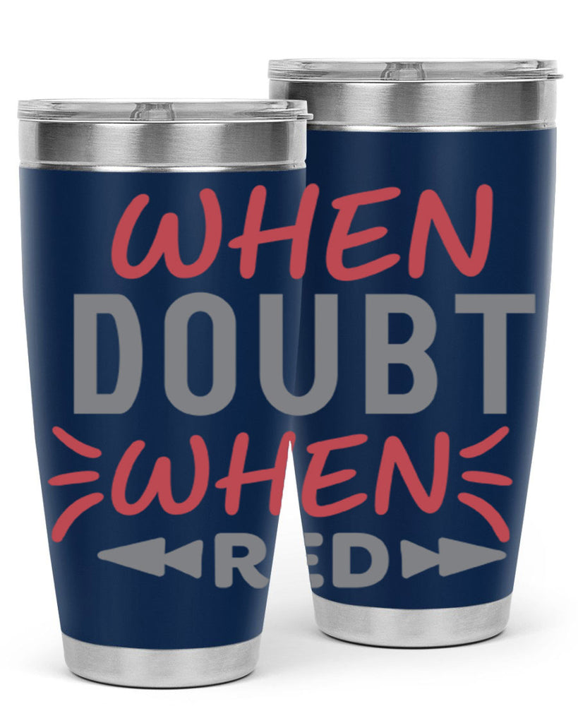 When Doubt Wear Red 154#- fashion- Cotton Tank