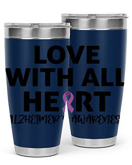alzheimers awareness style 77#- alzheimers- Tumbler