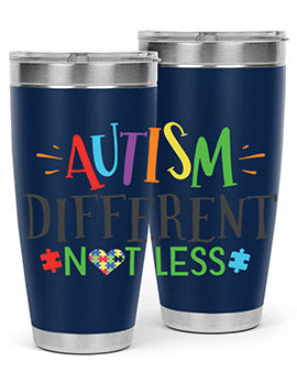 autism different not less Style 5#- autism- Tumbler