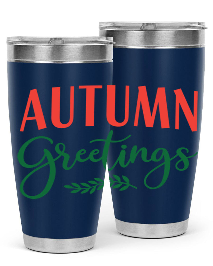 autumn greetings 14#- fall- Tumbler