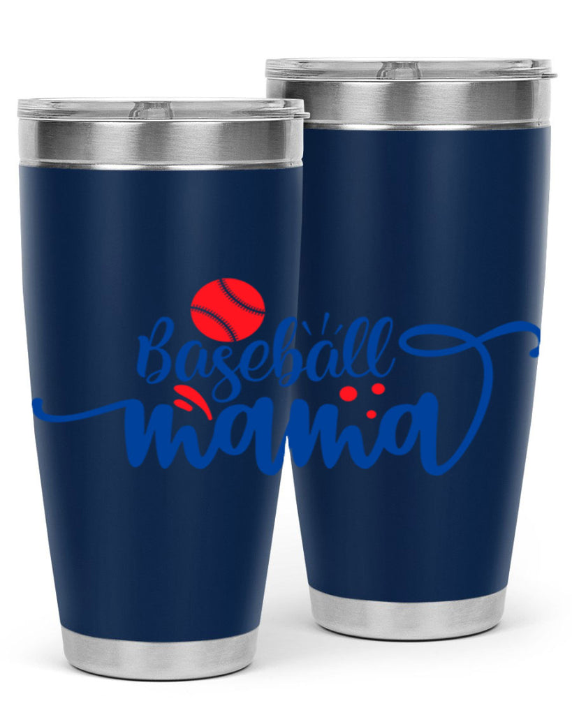 baseball mama 2208#- baseball- Tumbler
