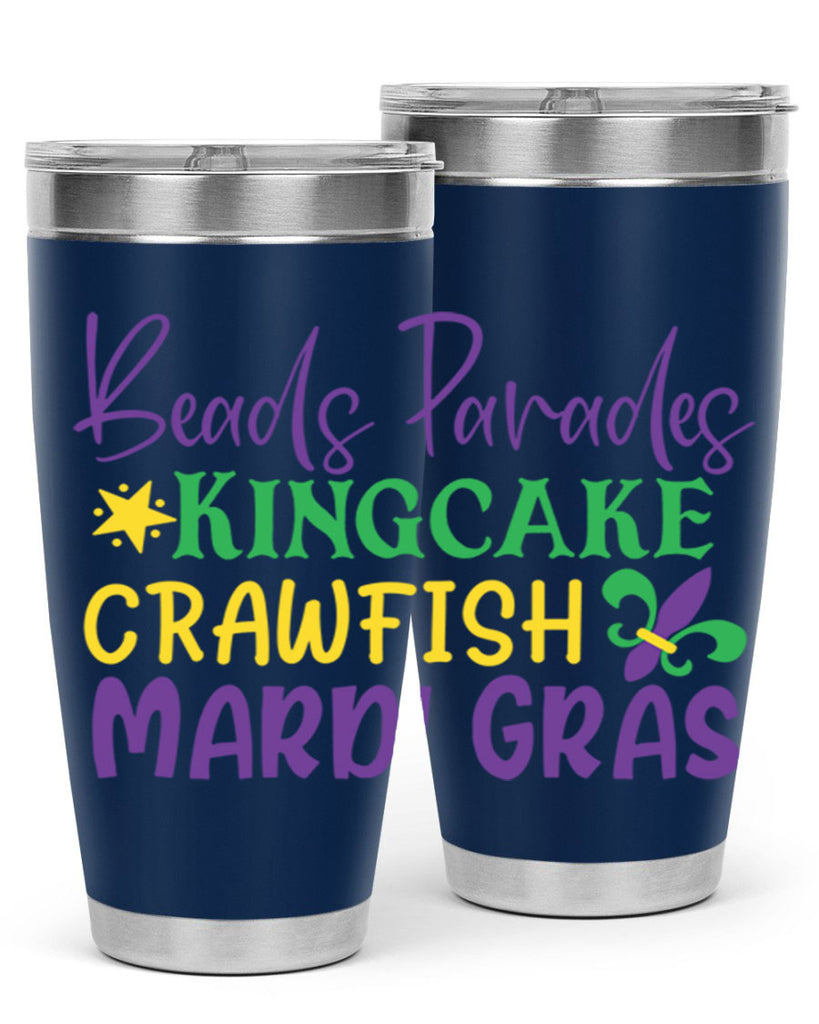 beads parades kingcake crawfish mardi gras 85#- mardi gras- Tumbler
