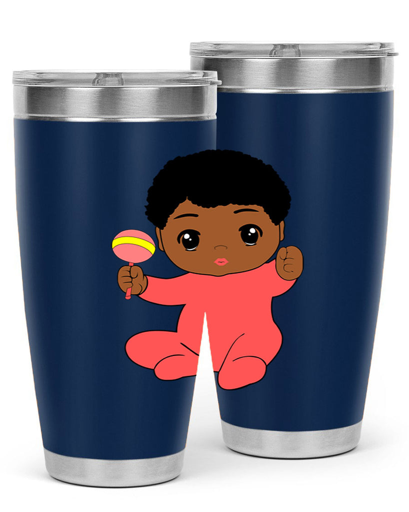 black baby boy 4#- black men - boys- tumbler