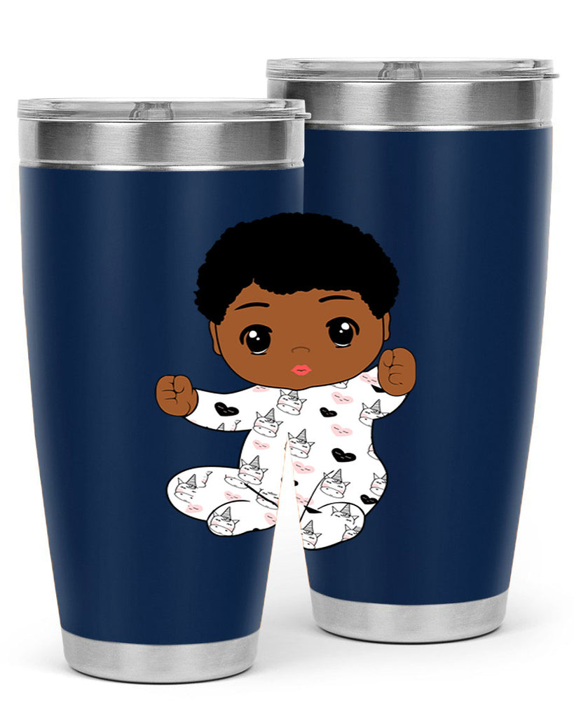black baby boy 8#- black men - boys- tumbler