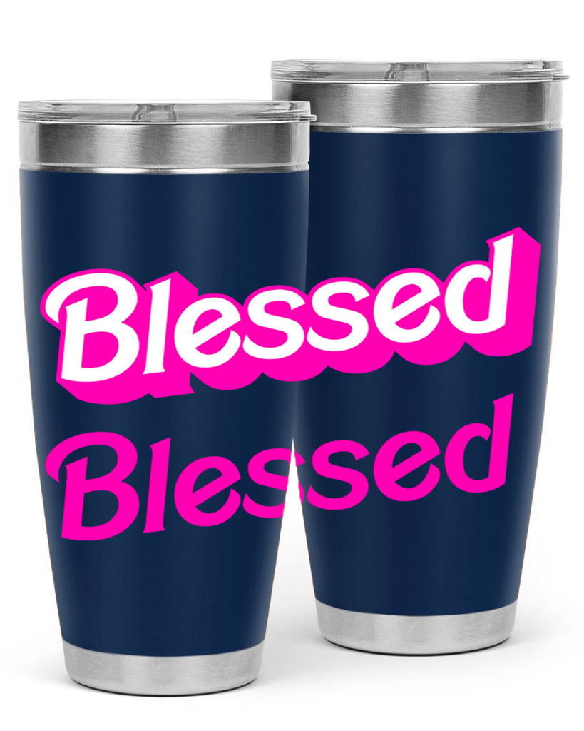 blessed barbie 193#- black words phrases- Cotton Tank