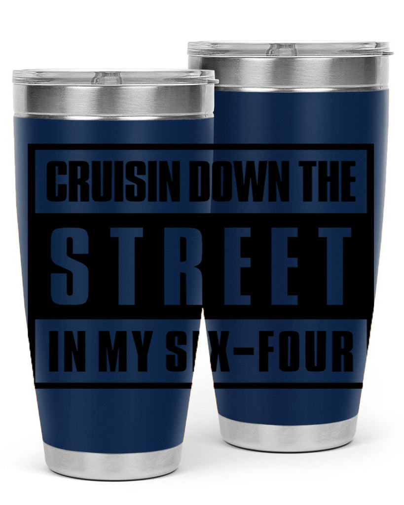 cruisin down the street 181#- black words phrases- Cotton Tank