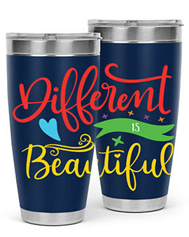 different is beautiful Style 11#- autism- Tumbler