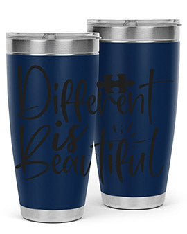 different is beautiful Style 12#- autism- Tumbler