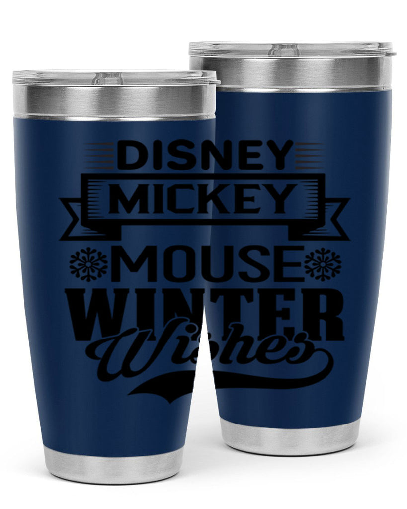 disney mickey mouse winter wishes 93#- winter- Tumbler