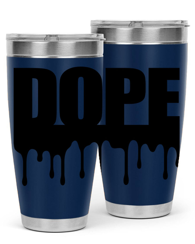 dope drip 166#- black words phrases- Cotton Tank