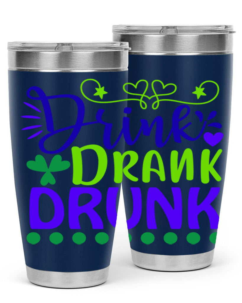 drink drank drunk 22#- mardi gras- Tumbler