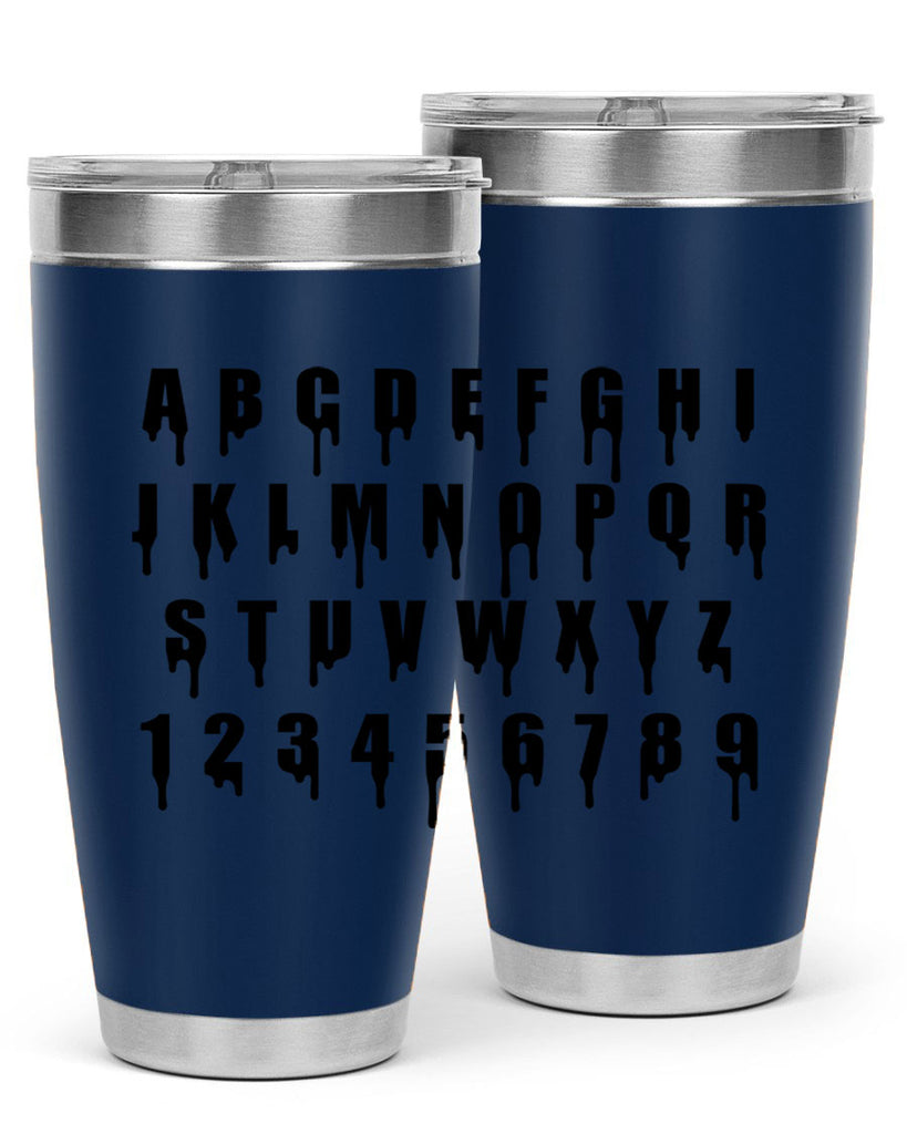 drip font 164#- black words phrases- Cotton Tank