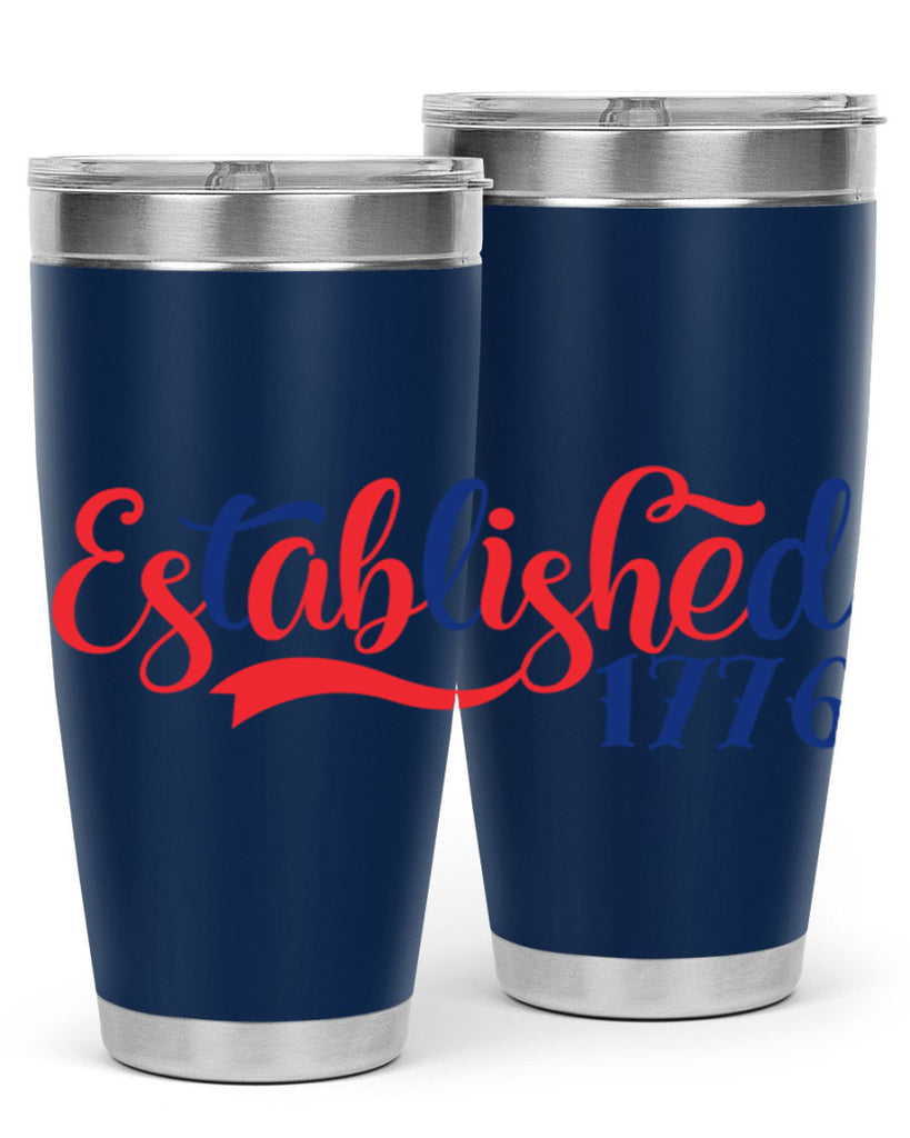 established Style 46#- Fourt Of July- Tumbler