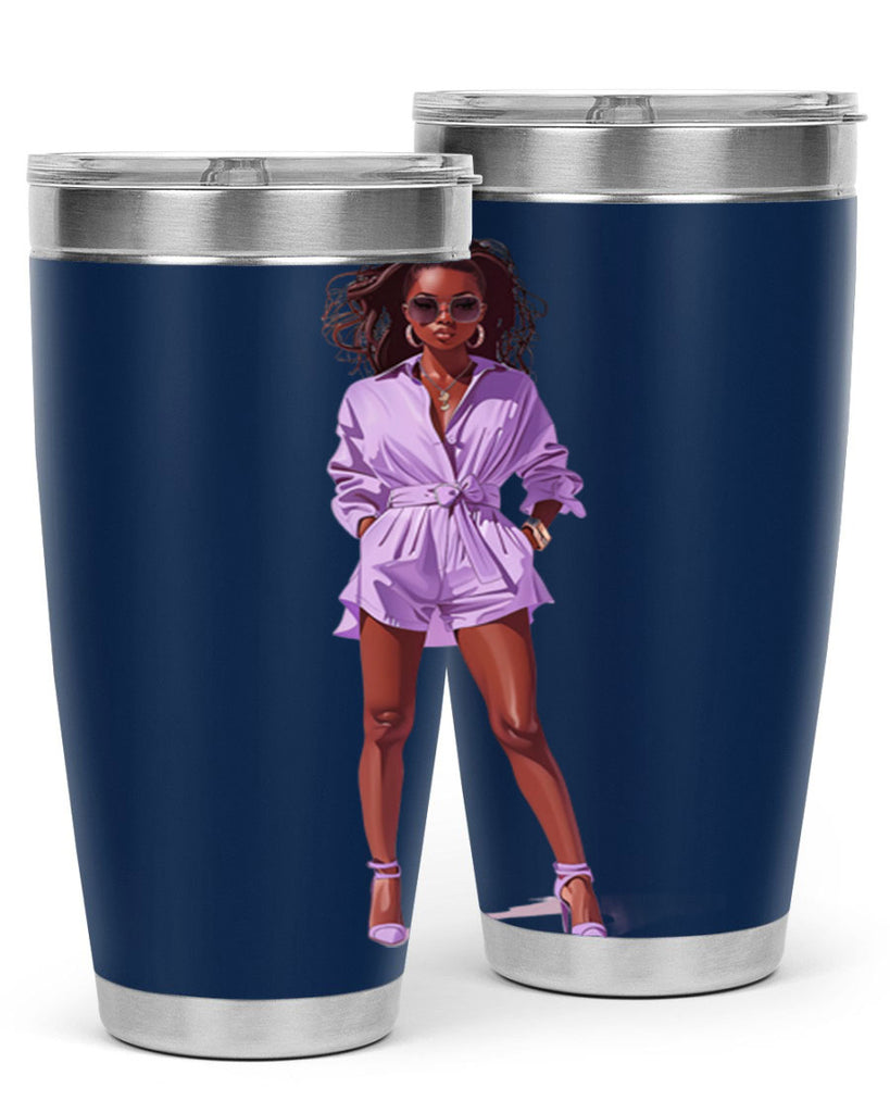 fashion girl in lavender 64#- fashion- Cotton Tank