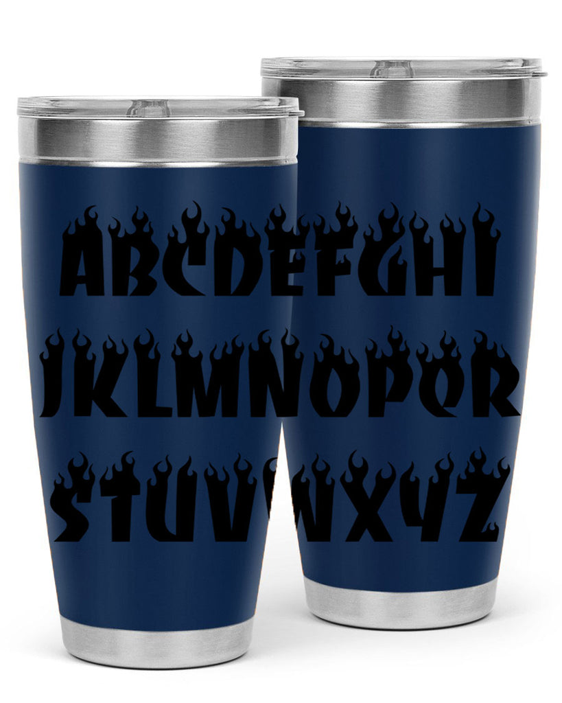 flame font 153#- black words phrases- Cotton Tank