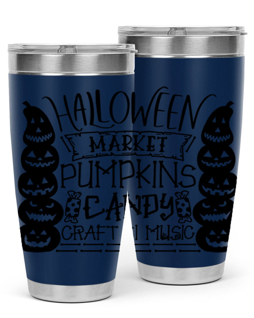 halloween market pumpkins candy 73#- halloween- Tumbler