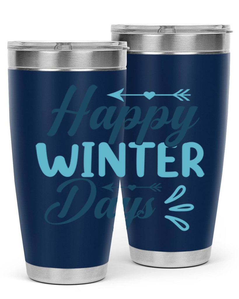 happy winter days 120#- winter- Tumbler