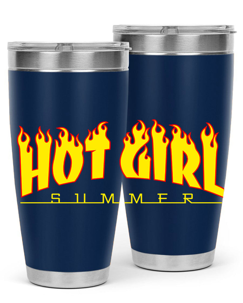 hot girl  summer fire 123#- black words phrases- Cotton Tank